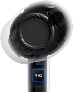 AirPods Pro 3, prozirne, unutarnja struktura