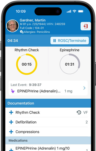 iPhone met de Epic Rover-app.